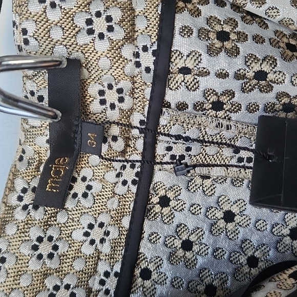 BNWT Maje Pane Metallic Floral Jacquard Trousers - Picture 6 of 11